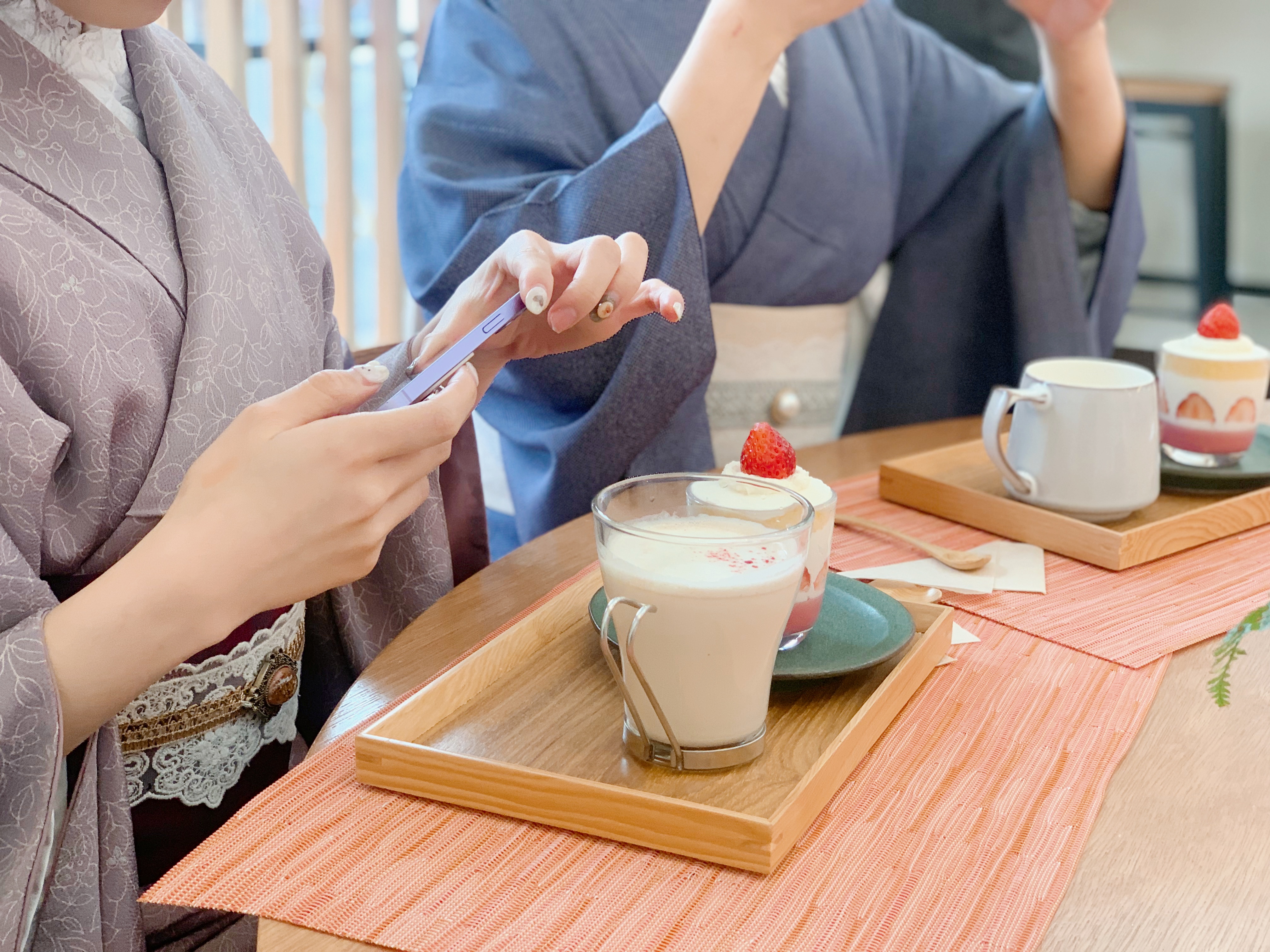 お茶を着物で✳︎